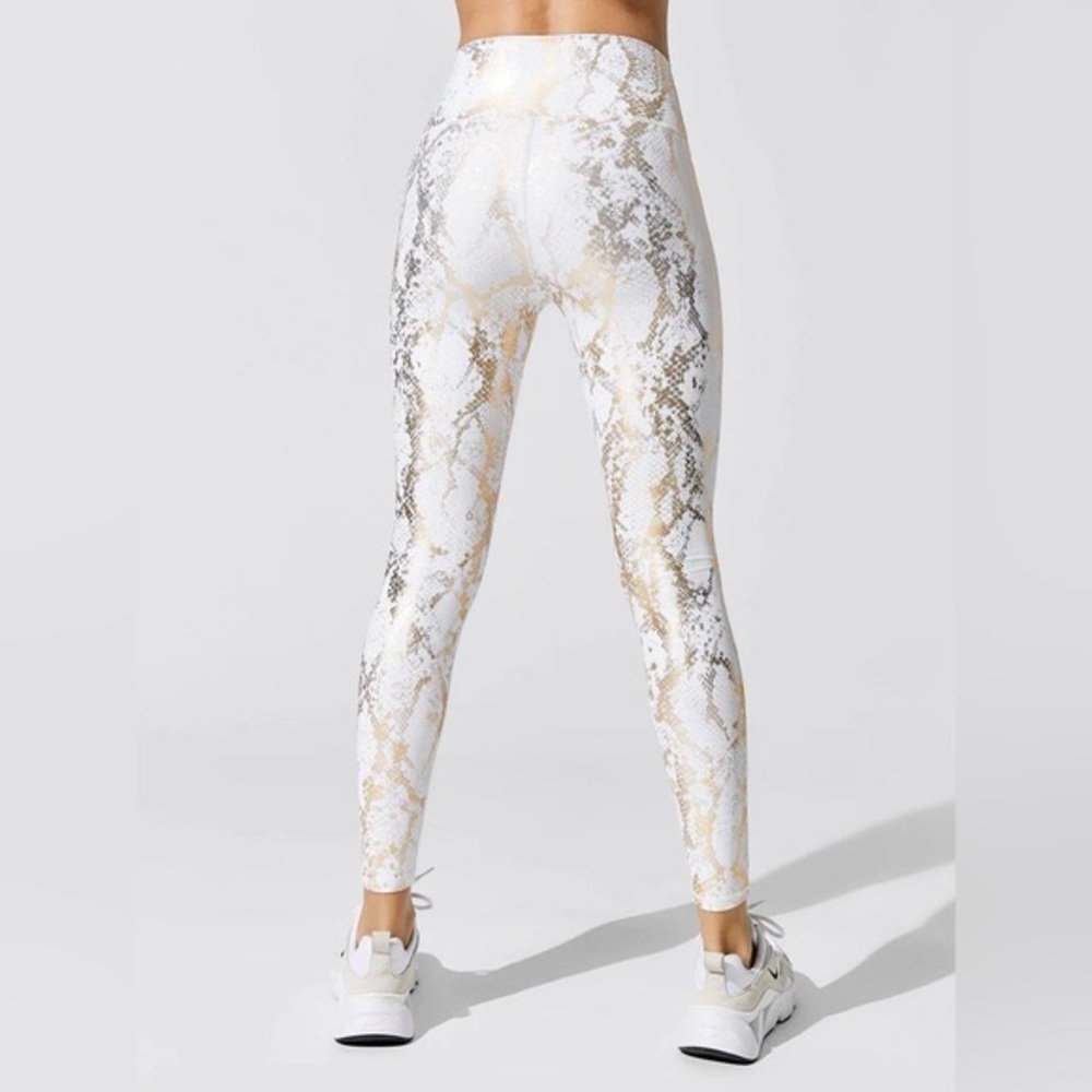 Carbon38 Metallic Snake High Rise Yoga Leggings S… - image 8